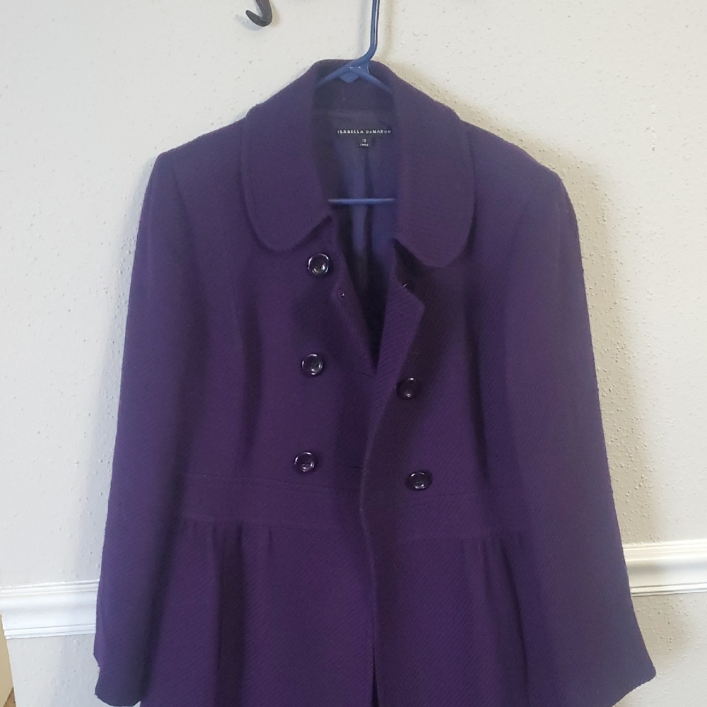 Elegant Purple Women's Coat